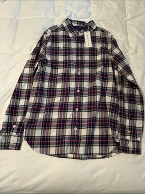 Janie & Jack boys Plaid Button-Up Shirt